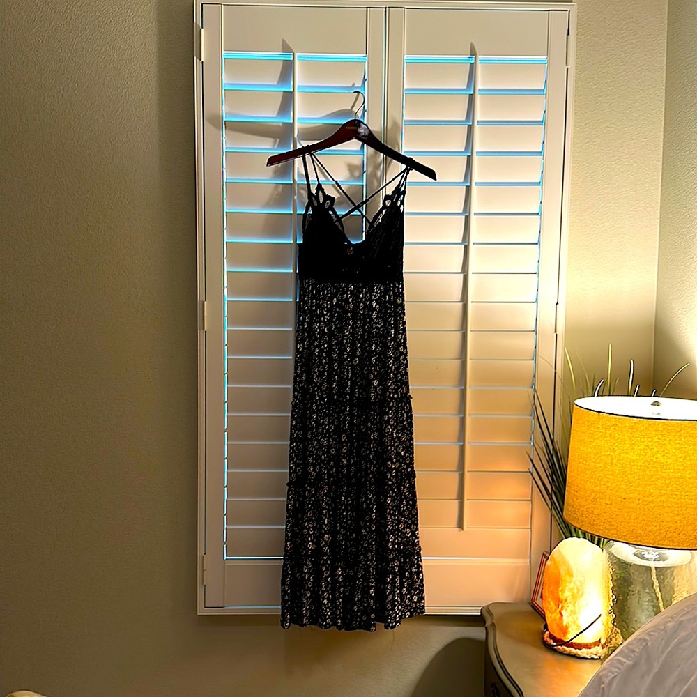 Maxi dress- Spaghetti Straps S